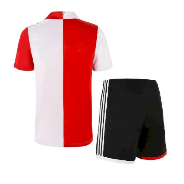 Feyenoord 202223 Home Kids Jersey And Shorts Kit 1