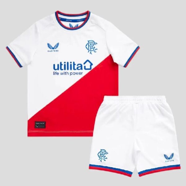 Rangers 202223 Away Kids Jersey And Shorts Kit 46150