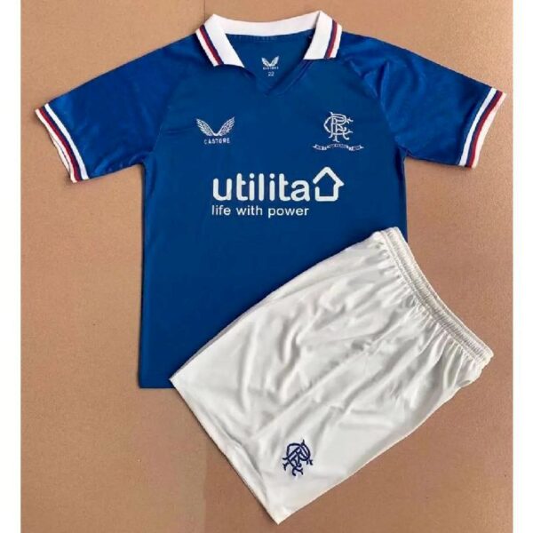 Rangers 202223 Legends Kids Jersey And Shorts Kit 39635 1