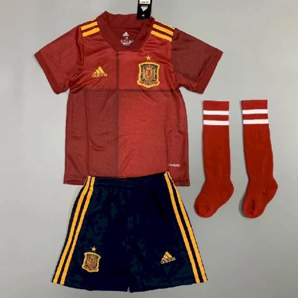 Spain 2020 Home Kids Jersey And Shorts Kit 37754 1