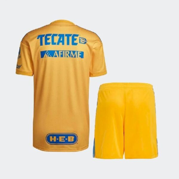 Tigres Uanl 202223 Home Kids Jersey And Shorts Kit 1