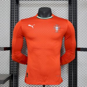 Portugal 2025/26 Home Long Sleeves Jersey Player Version-XXL