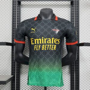 AC Milan 2025/26 Co-Branded Black Edition Jersey Player Version-XXL