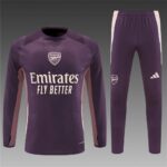 Arsenal 2024/25 Half-Zip Adult Sweater+Pant Brown 14001-XXL