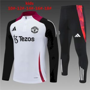 Manchester United 2024/25 Half-Zip Kids Sweater+Pant 14001-18(155-165)