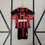 AC Milan 2006/07 Home Kids Retro Jersey And Shorts-28(12-13Y)