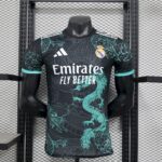 Real Madrid 2025/26 Black Green Dragon Edition Jersey Player Version-XXL