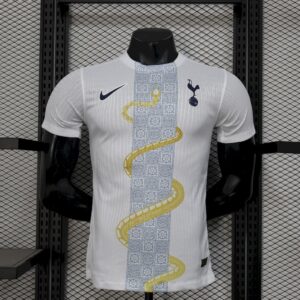 Tottenham Hotspur 2025/26 White Gold Snake Edition Jersey Player Version-XXL