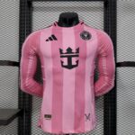 Inter Miami 2025/26 Home Long Sleeves Jersey Player Version-XXL