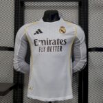 Real Madrid 2025/26 Home Long Sleeves Jersey Player Version-Xxl