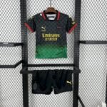 Ac Milan 2025/26 Co-Branded Black Edition Kids Kit-28(12-13Y)