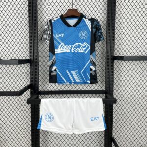 Napoli 2024/25 Coca-Cola Joint edition Kids Kit-28(12-13Y)