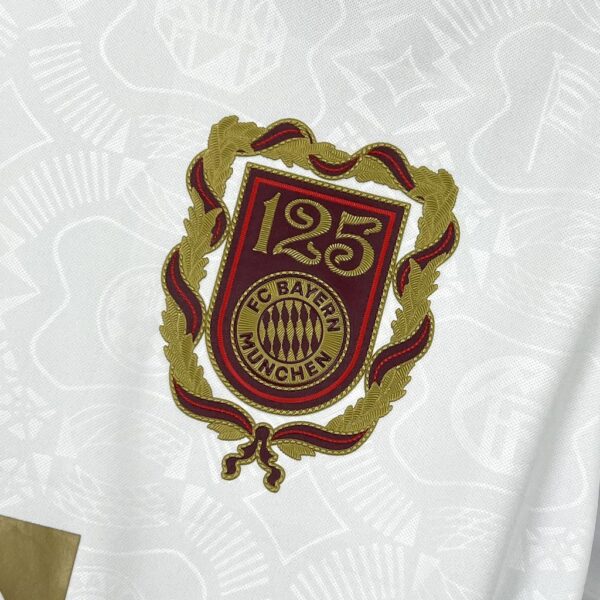 Bayern Munich 2024/25 125 Anniversary White Jersey - Image 9