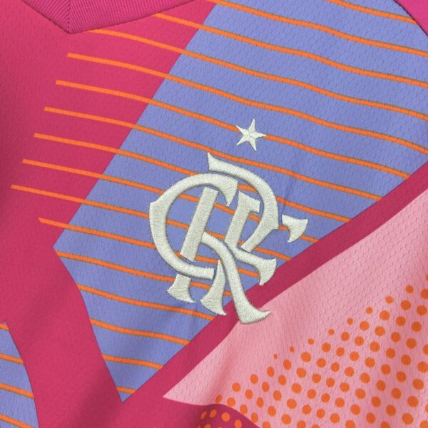 Flamengo 2025/26 Pink Goalkeeper Uniform Jersey - Image 7