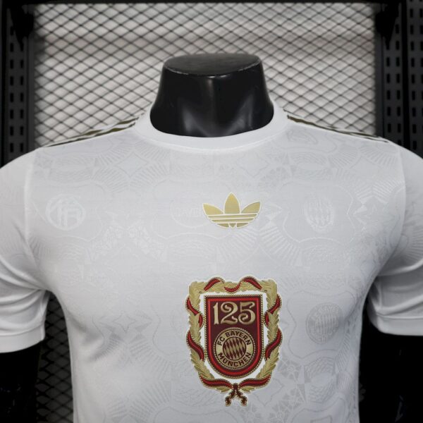 Bayern Munich 2024/25 Anniversary Tee – White Jersey Player Version - Image 5