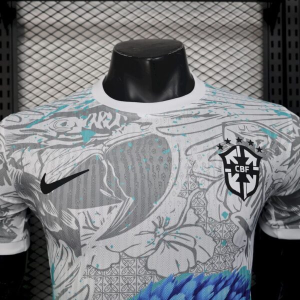 Brazil 2025/26 White Parrot Edition Jersey Player Version - Image 3