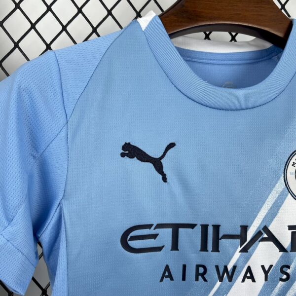 Manchester City 2025/26 Home Kids Kit - Image 5