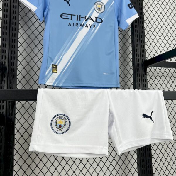 Manchester City 2025/26 Home Kids Kit - Image 3