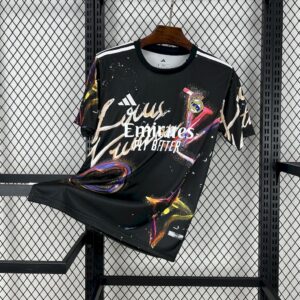 Real Madrid 2025/26 Louis Vuitton Joint Edition Black colorful version Jersey