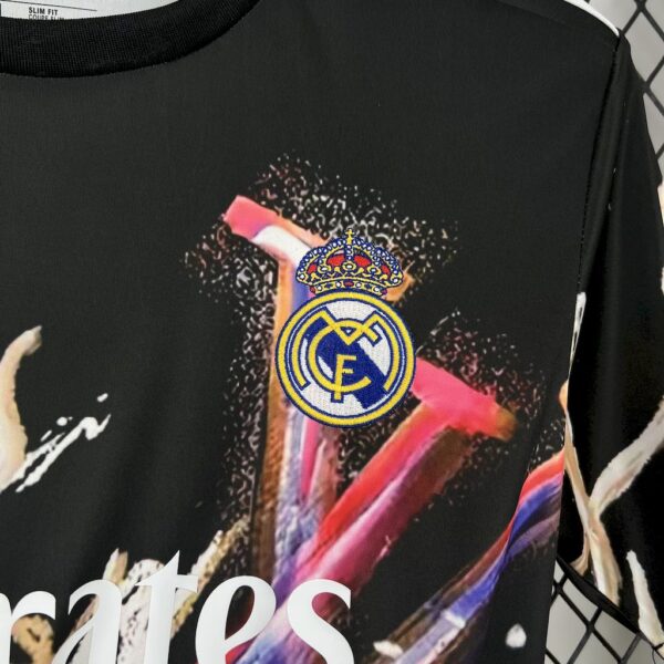Real Madrid 2025/26 Louis Vuitton Joint Edition Black Colorful Version Jersey - Image 4