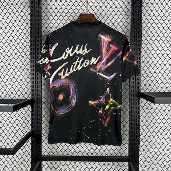 Real Madrid 2025/26 Louis Vuitton Joint Edition Black Colorful Version Jersey - Image 2