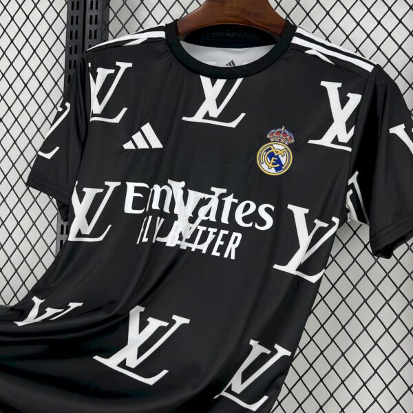 Real Madrid 2025/26 Louis Vuitton Joint Edition Black Jersey - Image 3