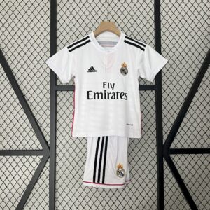 Real Madrid 2014/15 Home Kids Retro Jersey And Shorts