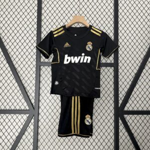 Real Madrid 2011/12 Away Kids Retro Jersey And Shorts