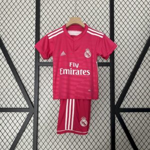 Real Madrid 2014/15 Away Kids Retro Jersey And Shorts
