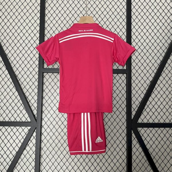 Real Madrid 2014/15 Away Kids Retro Jersey And Shorts - Image 2