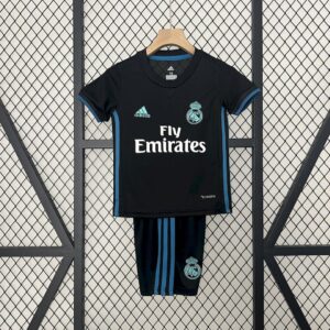 Real Madrid 2017/18 away Kids Retro Jersey And Shorts