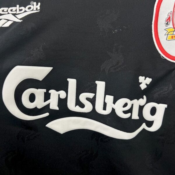 Liverpool 1996/97 Black Retro Jersey - Image 3