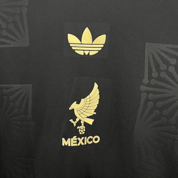 Mexico 2025/26 Gold- Black Long Sleeves Jersey - Image 7