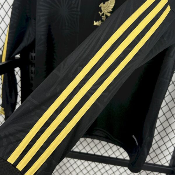 Mexico 2025/26 Gold- Black Long Sleeves Jersey - Image 4