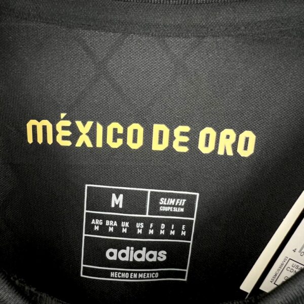 Mexico 2025/26 Gold- Black Long Sleeves Jersey - Image 3
