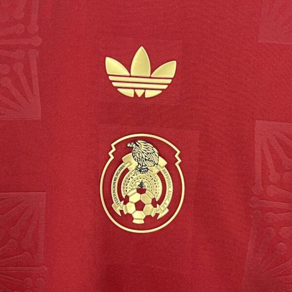 Mexico 2025/26 Gold- Red Jersey - Image 7