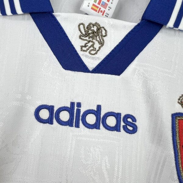 Real Zaragoza 1997/98 Home Retro Jersey - Image 9