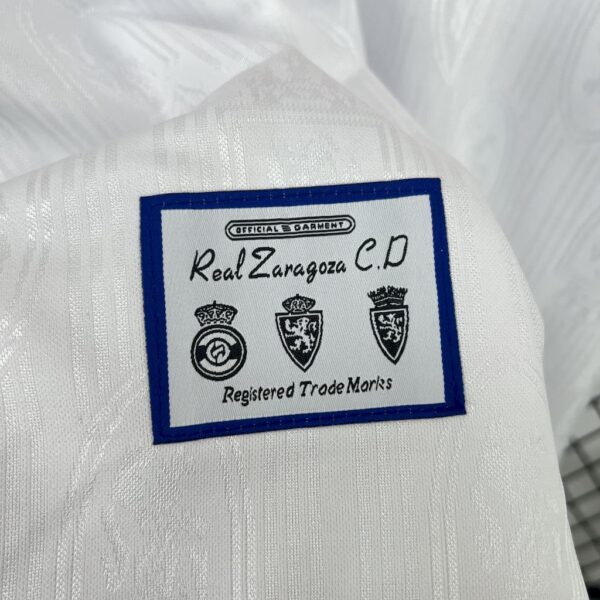 Real Zaragoza 1997/98 Home Retro Jersey - Image 7