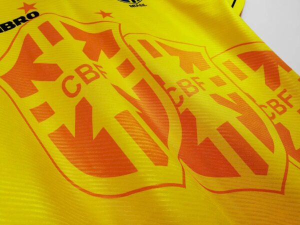 Brazil 1994 World Cup Home Retro Jersey - Image 8