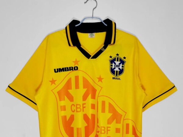Brazil 1994 World Cup Home Retro Jersey - Image 7