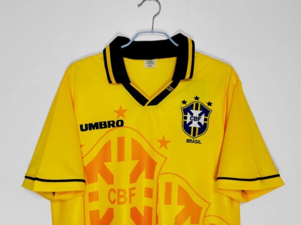 Brazil 1994 World Cup Home Retro Jersey - Image 4