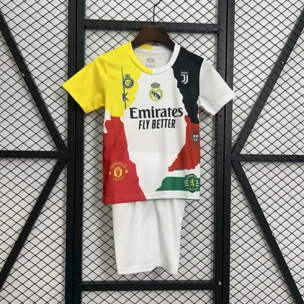 Cristiano Ronaldo 2025/26 All Club Mix Jersey Kids Kit