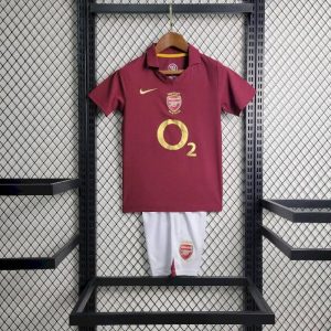 Arsenal 2005/06 Home Kids Retro Jersey And Shorts