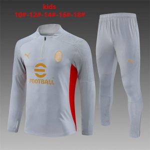 AC Milan 2024/25 Half-Zip Kids Sweater+Pant 14001