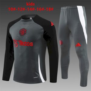 Manchester United 2024/25 Half-Zip Kids Sweater+Pant 14001