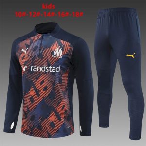 Olympique Marseille 2024/25 Half-Zip Kids Sweater+Pant 14001