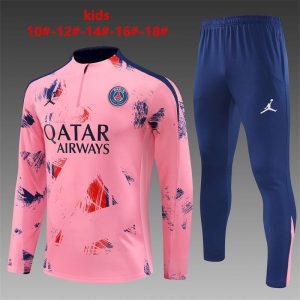 Paris Saint-Germain 2024/25 Half-Zip Kids Sweater+Pant 14001