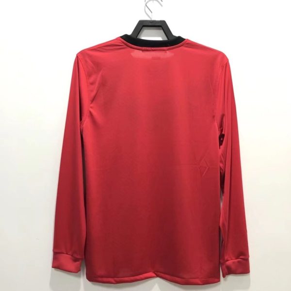 Manchester United 2009/10 Home Long Sleeves Retro Jersey - Image 5