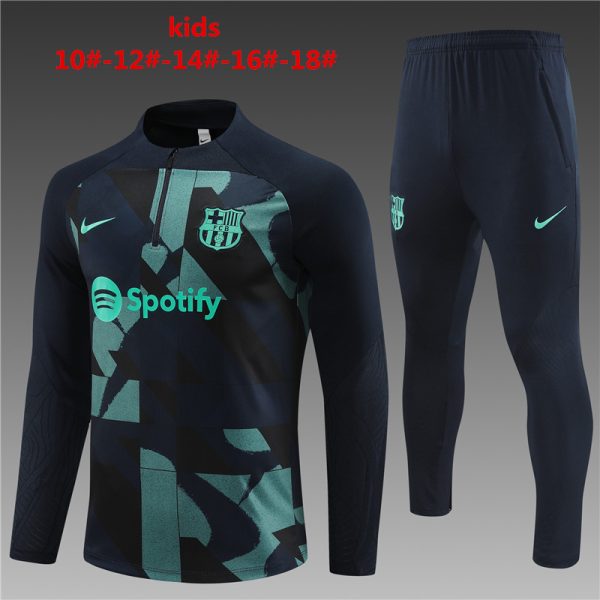 Barcelona 2023/24 Half-Zip Kids Sweater+Pant 14001