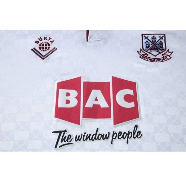 West Ham United 1989/90 Away Retro Jersey - Image 9
